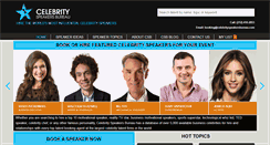 Desktop Screenshot of celebrityspeakersbureau.com